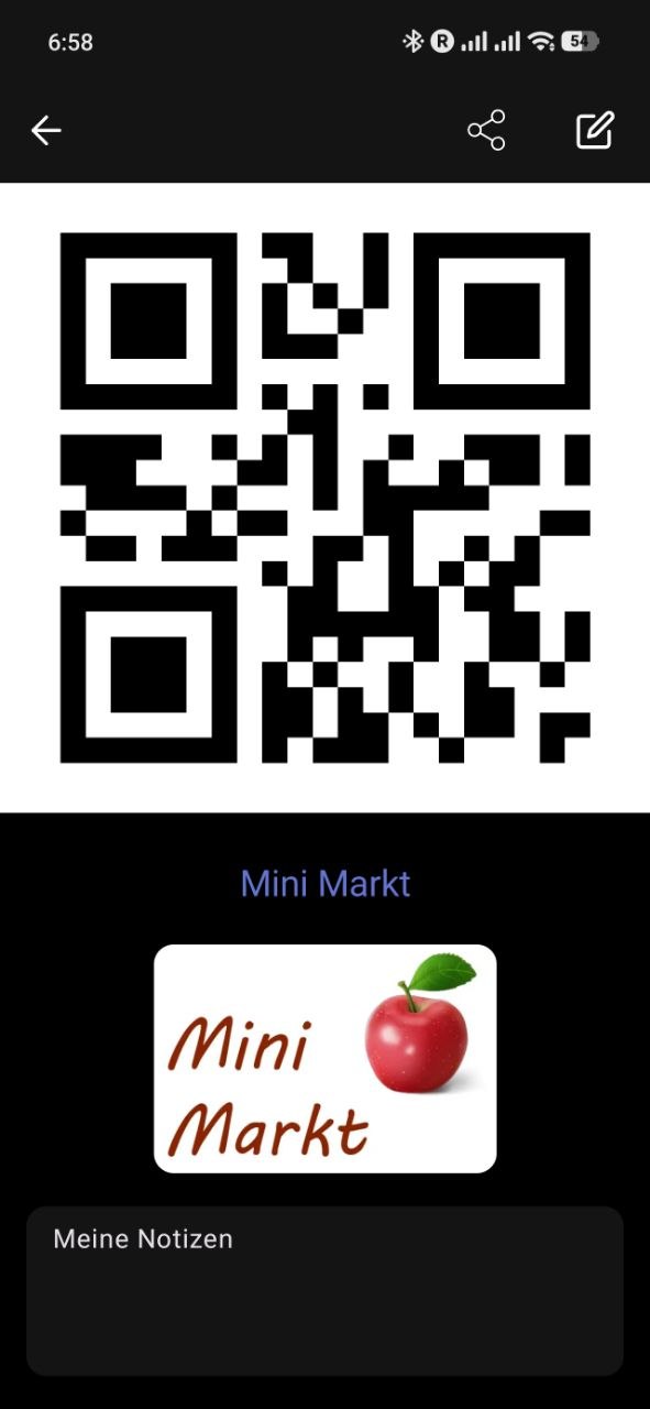 RCards: full-screen barcode