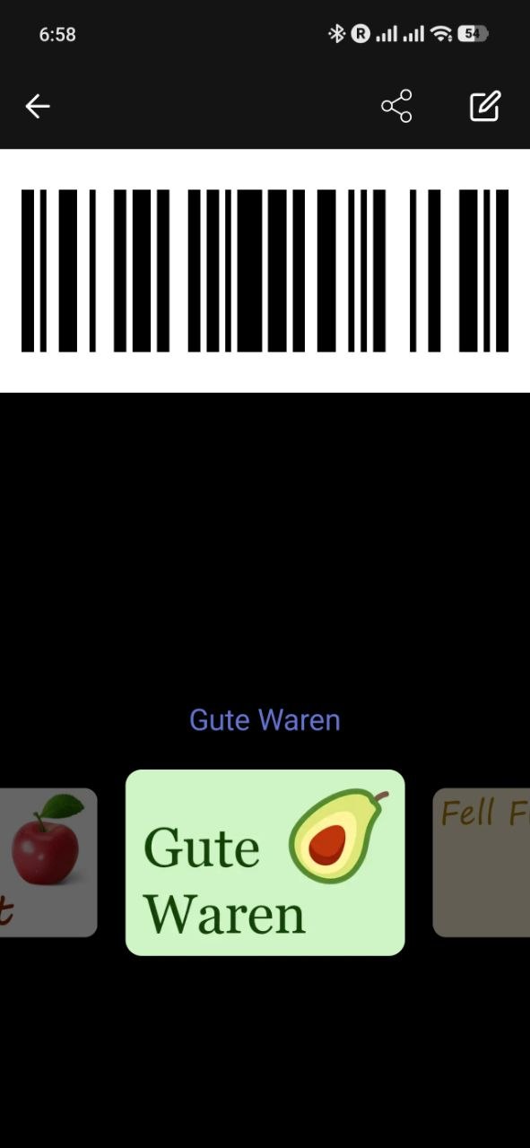 RCards: full-screen QR code