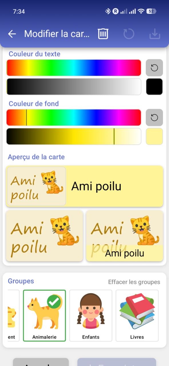 RCards: card groups