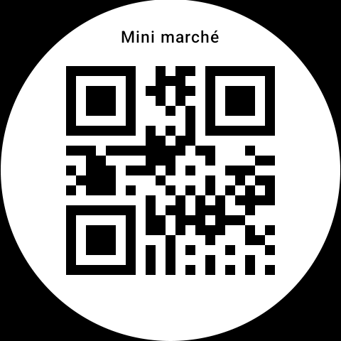 RCards on the watch: QR code