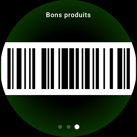 RCards on the watch: barcode