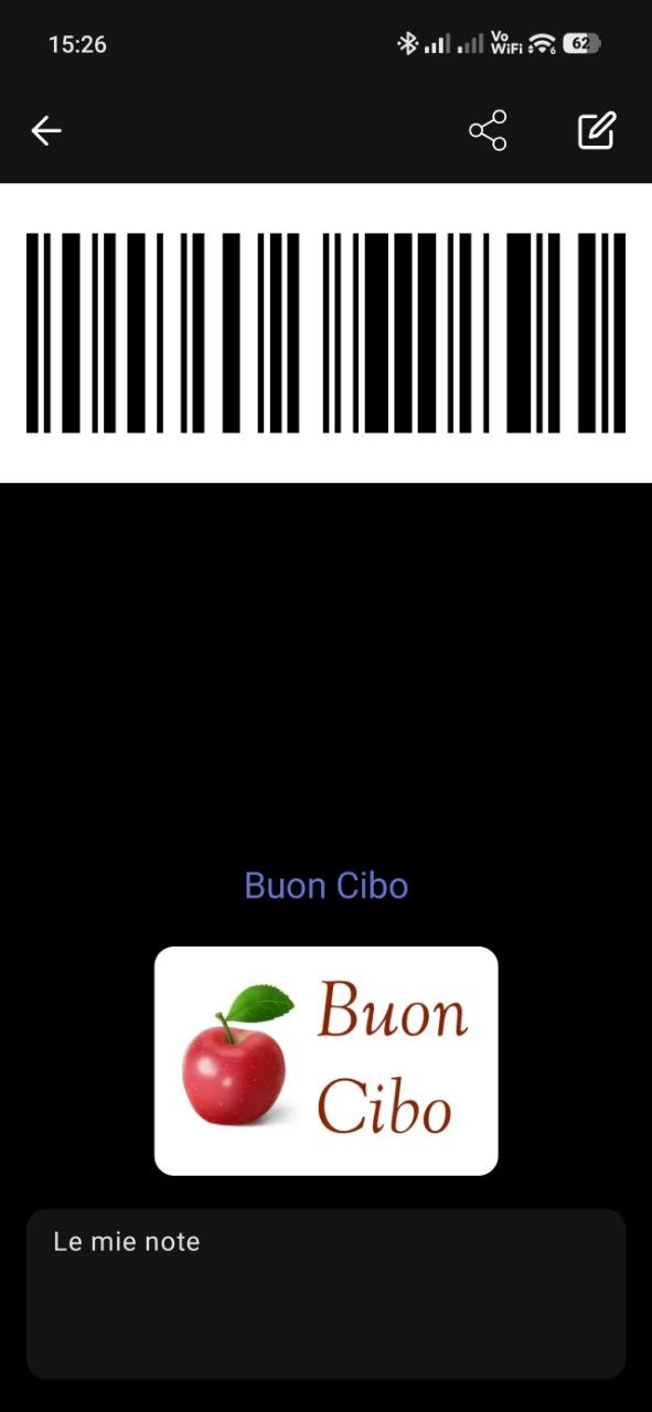 RCards: full-screen barcode