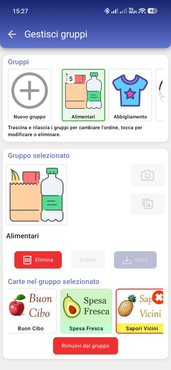 RCards: card groups