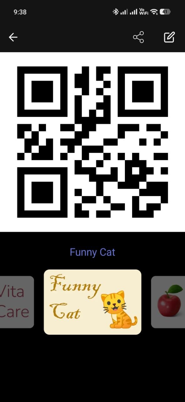 Full-screen QR code