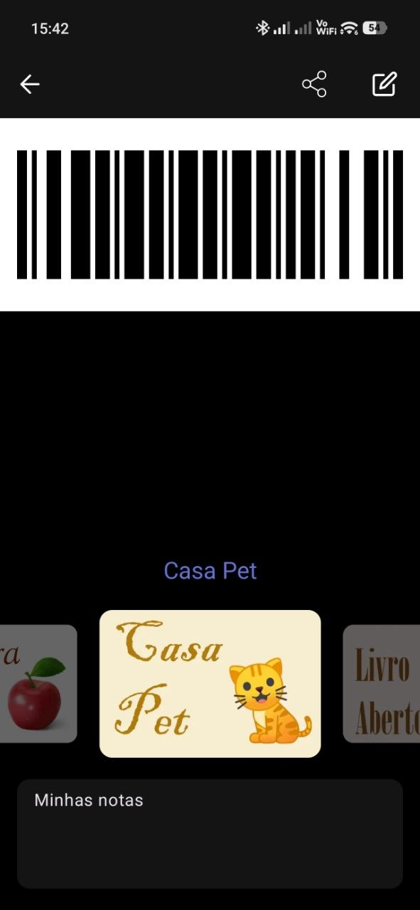 RCards: full-screen QR code