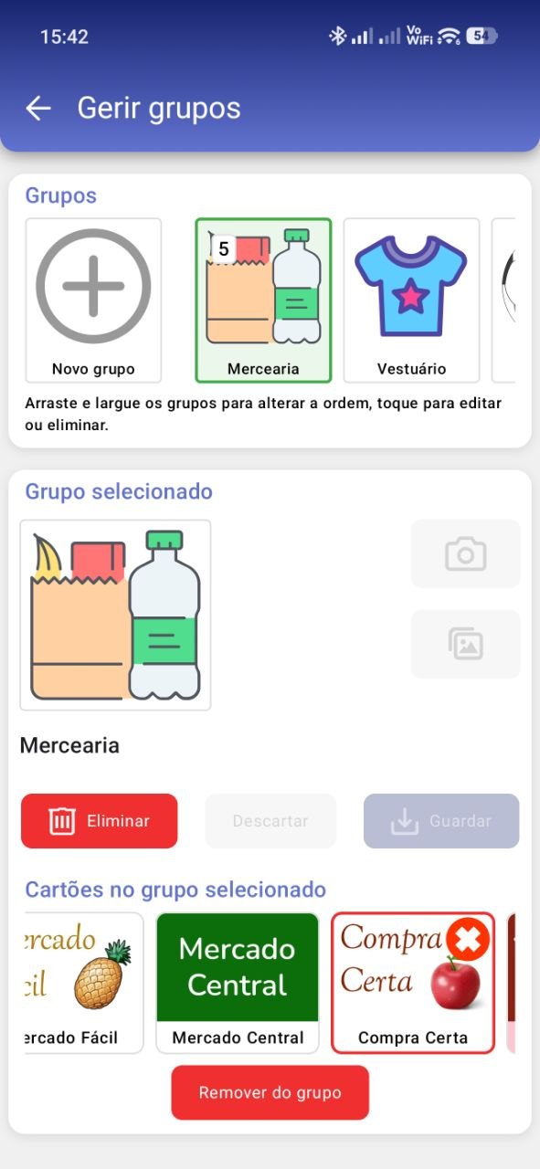 RCards: card groups