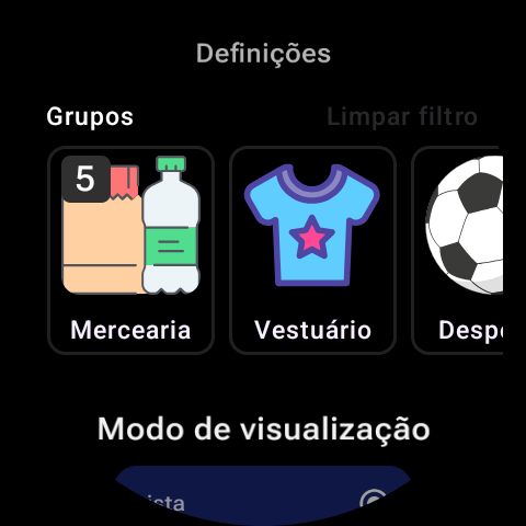 RCards on the watch: groups
